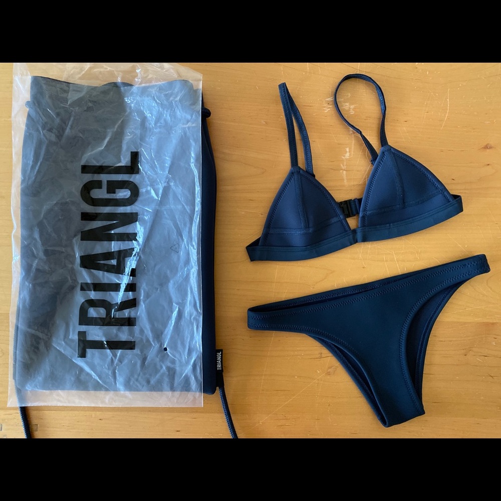 Triangl black bathing suit